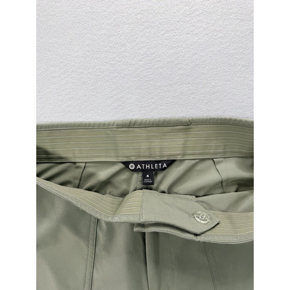 Athleta Tribeca Utility Crop Pants Womens 4 Laurel Olive High Rise - Picture 14 of 16